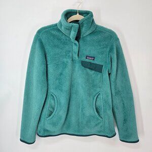 Patagonia Teal Re-Tool Snap-T Pullover Jacket Mid Layer Women's Size Medium